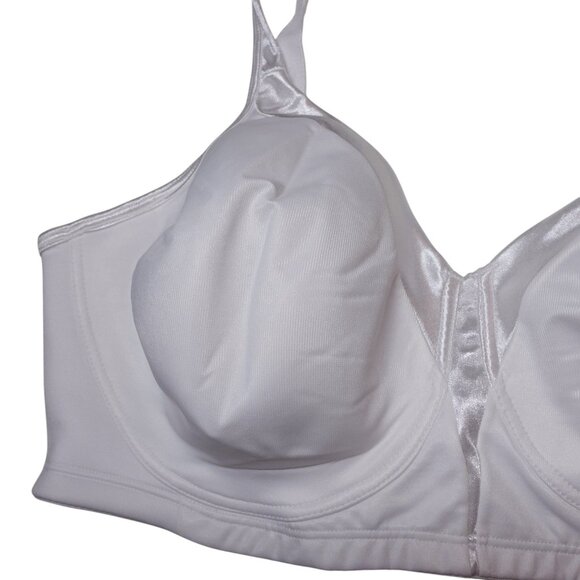 Playtex Full Figure 18 Hour Sleek & Smooth Wireless Bra Sz 44D White 4803 - Picture 4 of 10
